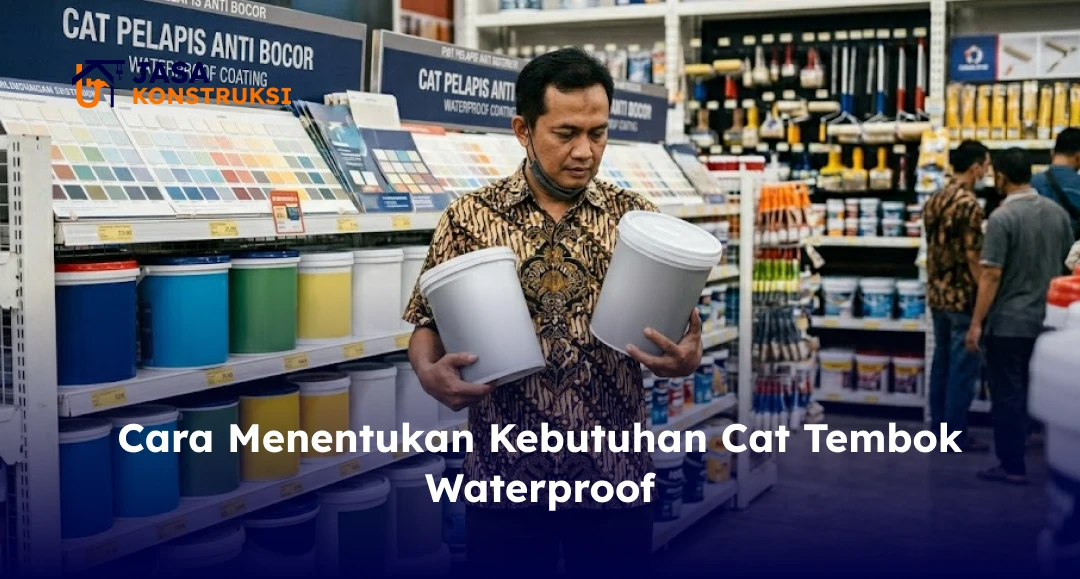 cara menentukan kebutuhan cat tembok waterproof