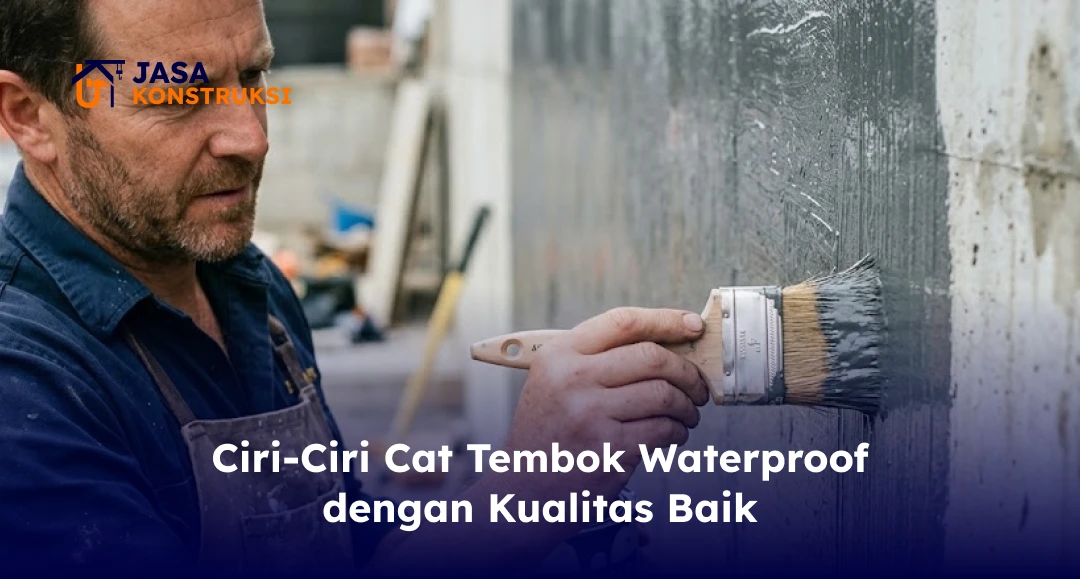 ciri ciri cat tembok waterproof dengan kualitas baik
