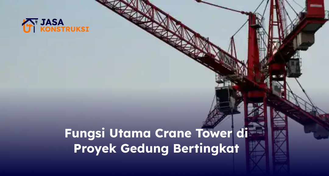 Fungsi Utama Crane Tower di Proyek Gedung Bertingkat