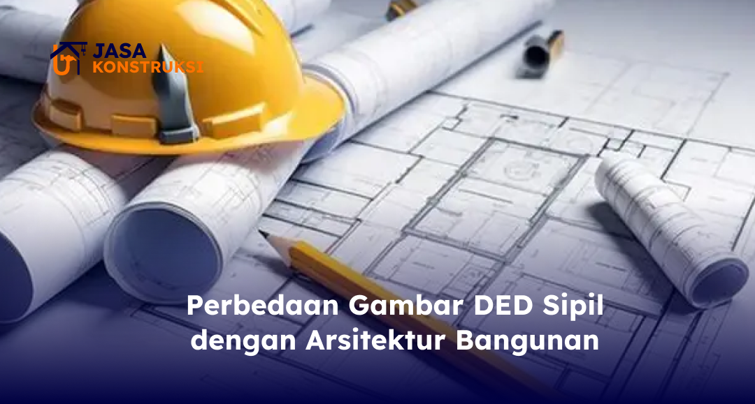 Perbedaan Gambar DED Sipil dengan Arsitektur Bangunan