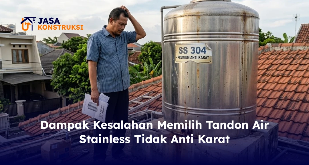 Dampak Kesalahan Memilih Tandon Air Stainless Tidak Anti Karat