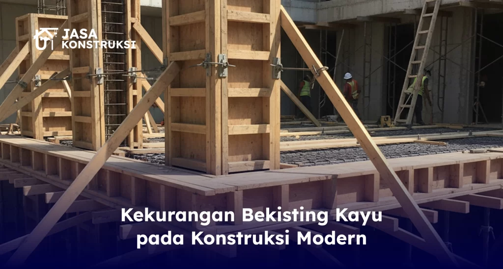 kekurangan_bekisting_kayu_pada_konstruksi_modern