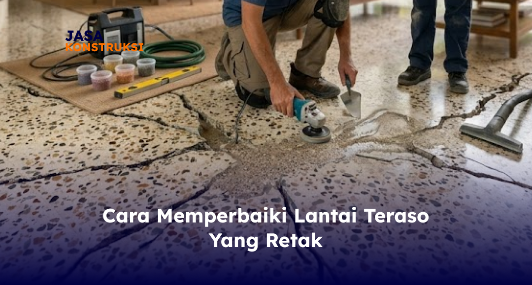 Cara Memperbaiki Lantai Teraso yang Retak