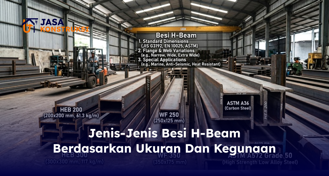 03 Jenis-Jenis Besi H-Beam Berdasarkan Ukuran dan Kegunaan