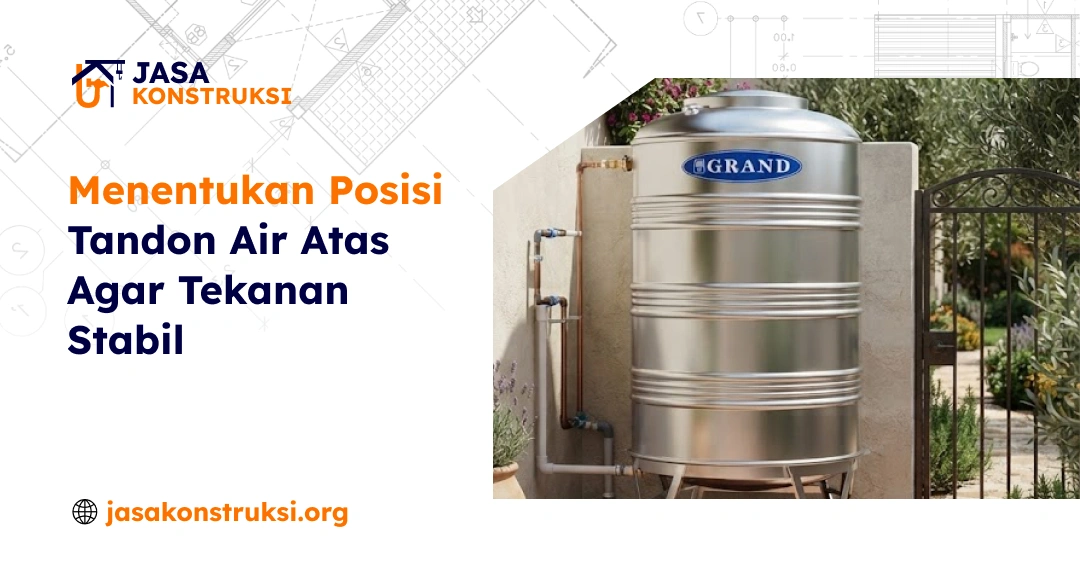 Menentukan Posisi Tandon Air Atas Agar Tekanan Stabil