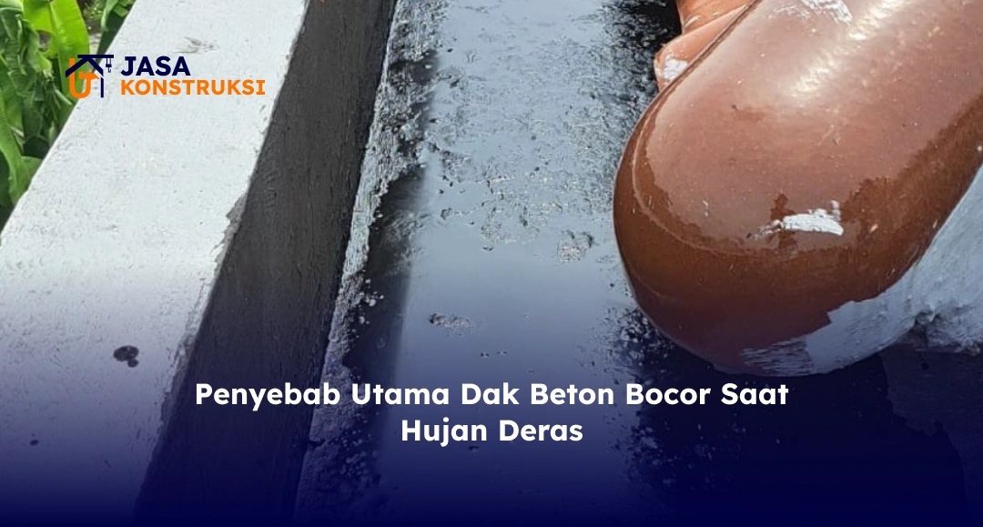 Penyebab Utama Dak Beton Bocor Saat Hujan Deras