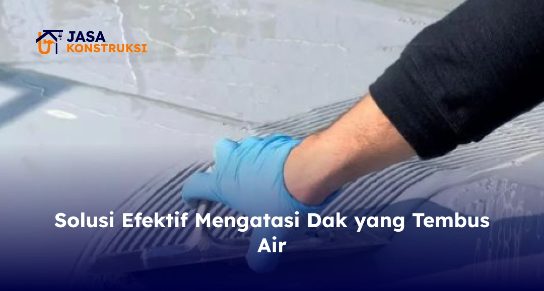 Solusi Efektif Mengatasi Dak yang Tembus Air