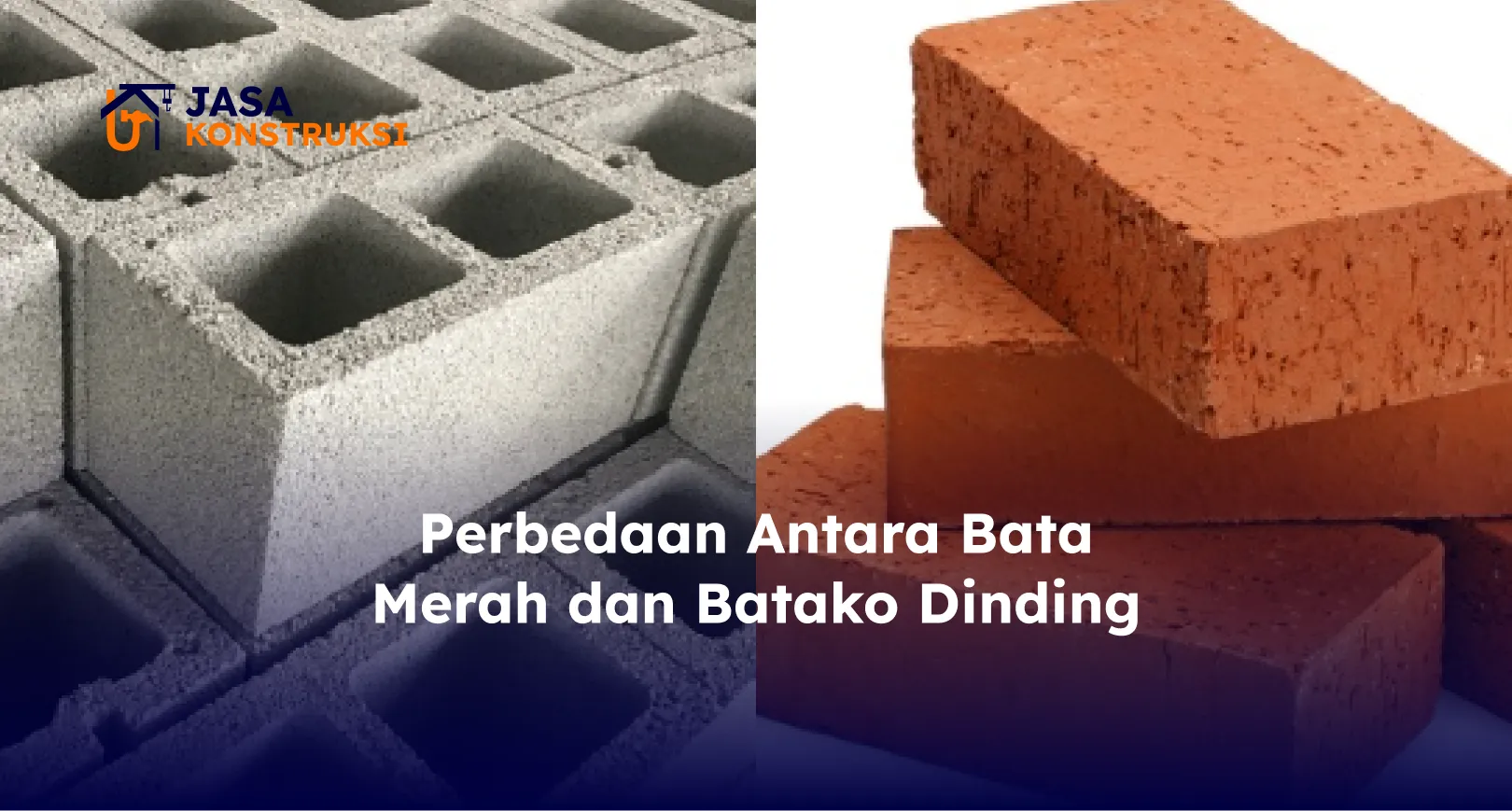 Perbedaan Antara Bata Merah dan Batako Dinding
