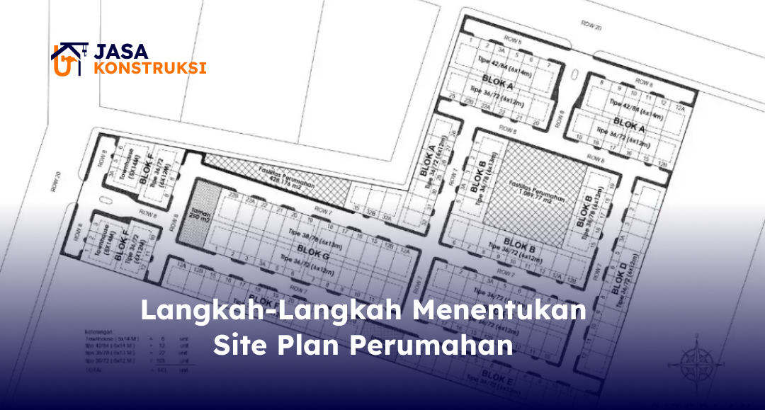 Langkah-Langkah Menentukan Site Plan Perumahan