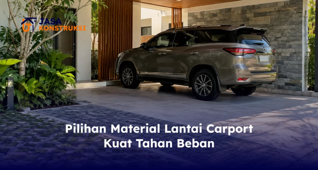 Pilihan Material Lantai Carport Kuat Tahan Beban