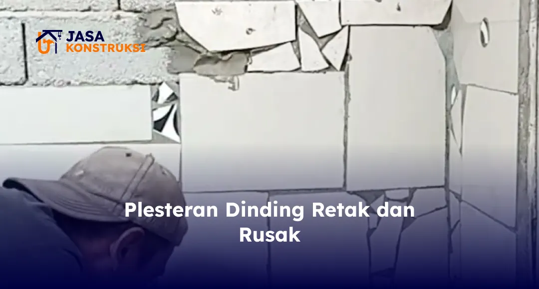 Plesteran Dinding Retak dan Rusak