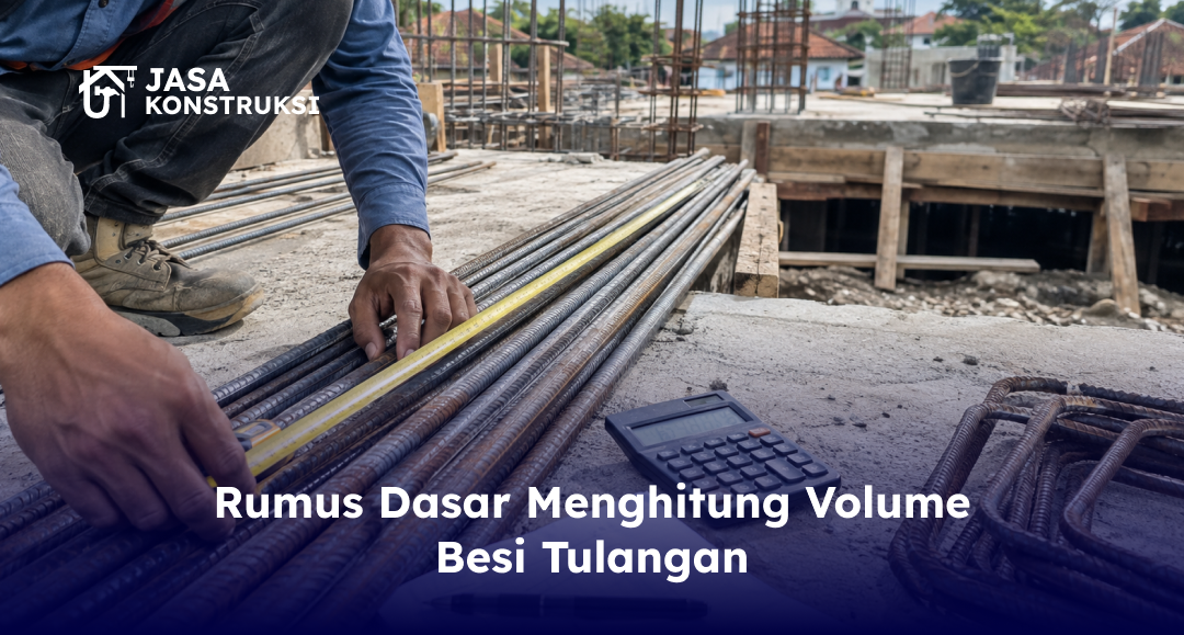 Rumus Dasar Menghitung Volume Besi Tulangan